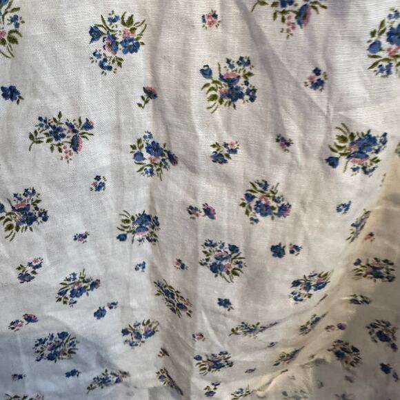 Reformation Emilia Linen Dress White Off-The-Shoulder Zip Smocked Cutout Sz 4 - Picture 4 of 9